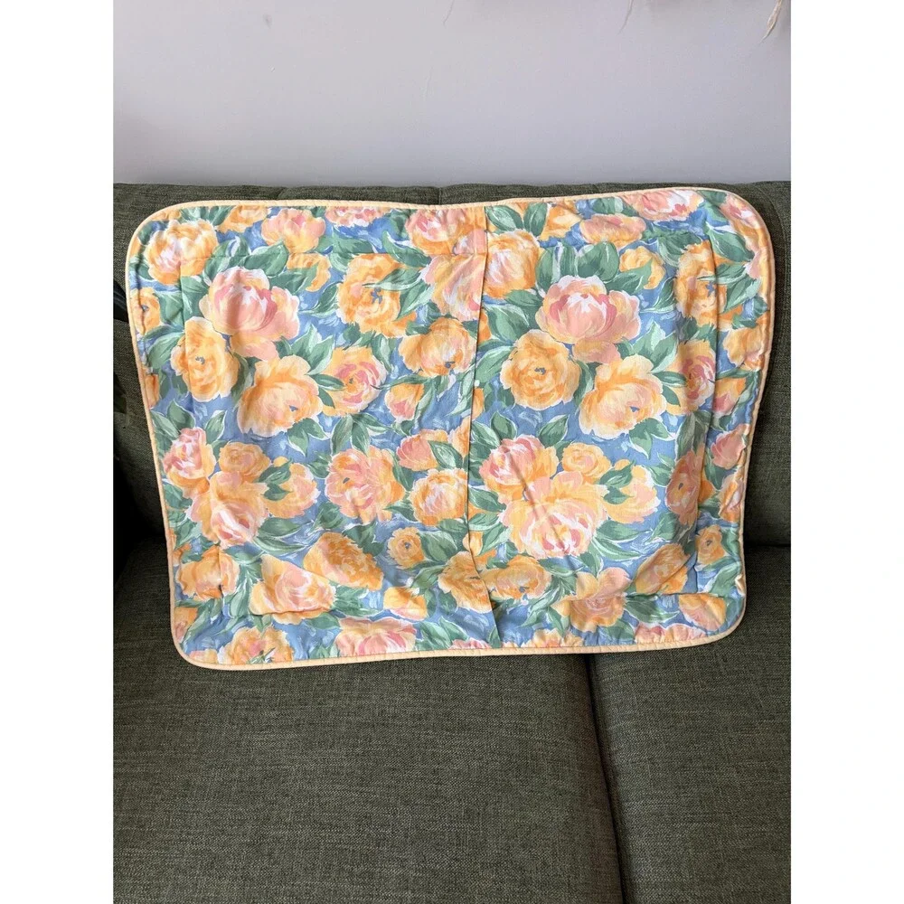 Vintage Croscill Pair of Floral Fiesta Pillow Shams 24” x 30”